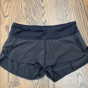 Black lululemon shorts